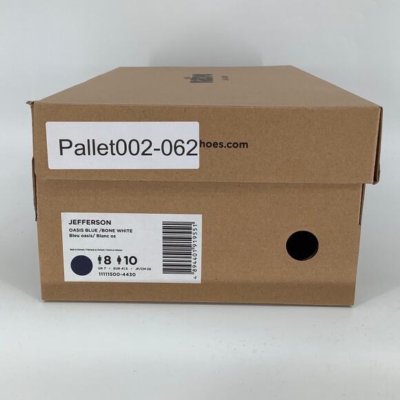 Native Shoes Mens 8 Oasis Blue Jefferson Slip On Sneaker Perforated P2-62 - Picture 10 of 10